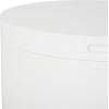 SAFAVIEH Home Collection Rafaela White Round Tray Top Storage Coffee Table (Fully Assembled)