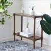 SAFAVIEH Home Collection Rafiki Brown Lower Shelf Console Table CNS5714C(Brown)