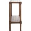 SAFAVIEH Home Collection Rafiki Brown Lower Shelf Console Table CNS5714C(Brown)