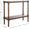 SAFAVIEH Home Collection Rafiki Brown Lower Shelf Console Table CNS5714C(Brown)