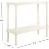 SAFAVIEH Home Collection Rafiki Brown Lower Shelf Console Table CNS5714C(Distressed White)