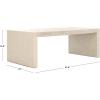 SAFAVIEH Home Collection Scarlett Natural Capiz Shell Rectangle Coffee Table (Fully Assembled)(Natural)