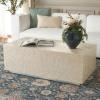SAFAVIEH Home Collection Scarlett Natural/Silver Capiz Shell Rectangle Prism Coffee Table (Fully Assembled)(Natural/Silver)