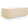 SAFAVIEH Home Collection Scarlett Natural/Silver Capiz Shell Rectangle Prism Coffee Table (Fully Assembled)(Natural/Silver)