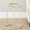 SAFAVIEH Home Collection Shay Gold Accent Table(Gold / Mirror)