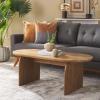 SAFAVIEH Home Collection Syura Brown/Black Ribbed Coffee Table(Natural)