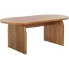 SAFAVIEH Home Collection Syura Brown/Black Ribbed Coffee Table(Natural)