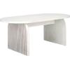 SAFAVIEH Home Collection Syura Brown/Black Ribbed Coffee Table(White Washed)
