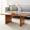 SAFAVIEH Home Collection Truman Mid-Century Modern Brown Rectangle Wood Coffee Table