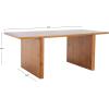 SAFAVIEH Home Collection Truman Mid-Century Modern Brown Rectangle Wood Coffee Table