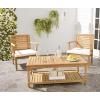 SAFAVIEH Outdoor Collection Oakley Coffee Table(Natural)