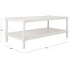 Safavieh American Homes Collection Bela Grey Coffee Table(White)
