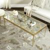 Safavieh FOX2589A Home Collection Rosalia Butterfly Coffee Table, Antique Gold