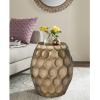 Safavieh FOX3236A Home Collection Roxanna Brass Side Table, Antique Bronze