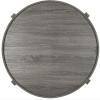 Safavieh FOX4231A Home Collection Cursten Retro Wood Tray Top Coffee Table, Dark Grey