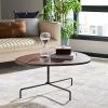Safavieh Home Berlin Walnut and Black Tripod Coffee Table(Walnut / Black)