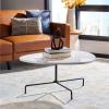 Safavieh Home Berlin Walnut and Black Tripod Coffee Table(White / Black)