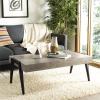 Safavieh Home Cameron Modern Light Grey and Black Coffee Table