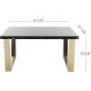 Safavieh Home Carmen Glam Black Faux Marble and Chrome Coffee Table(Black / Brass)