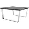 Safavieh Home Carmen Glam Black Faux Marble and Chrome Coffee Table(Black / Chrome)