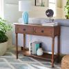 Safavieh Home Collection Allura Brown 2-Drawer Bottom Shelf Console Table(Brown)