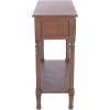 Safavieh Home Collection Allura Brown 2-Drawer Bottom Shelf Console Table(Brown)