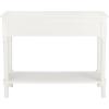 Safavieh Home Collection Allura Brown 2-Drawer Bottom Shelf Console Table(Distressed / White)