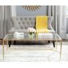 Safavieh Home Collection Antwan Gold Coffee Table(Gold / Clear)