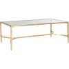 Safavieh Home Collection Antwan Gold Coffee Table(Gold / Clear)