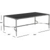 Safavieh Home Collection Antwan Gold Coffee Table(Silver / Black)