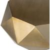 Safavieh Home Collection Astrid Geometric Brushed Brass Faceted Coffee Table(Brushed Brass)