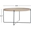 Safavieh Home Collection Auden Modern Light Grey Round Accent Table