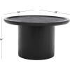 Safavieh Home Collection COF6600 Table, Black/White(Black)