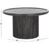 Safavieh Home Collection COF6600 Table, Black/White(Black W/ White Wash Distress /)