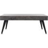 Safavieh Home Collection Cedric Light Grey and Black Rectangular Midcentury Modern Coffee Table(Black Oak/Black)
