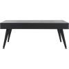Safavieh Home Collection Cedric Light Grey and Black Rectangular Midcentury Modern Coffee Table(Black Stripe/Black)