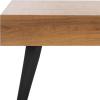 Safavieh Home Collection Cedric Light Grey and Black Rectangular Midcentury Modern Coffee Table(Brown/Black)