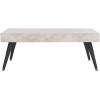 Safavieh Home Collection Cedric Light Grey and Black Rectangular Midcentury Modern Coffee Table(Light Grey/Black)