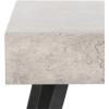 Safavieh Home Collection Cedric Light Grey and Black Rectangular Midcentury Modern Coffee Table(Light Grey/Black)
