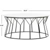 Safavieh Home Collection Deion Retro Mid-Century Light Oak and Black Wood Coffee Table(White)