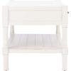 Safavieh Home Collection Filbert Brown 2-Drawer Bottom Shelf Coffee Table COF5703C(Distressed White)