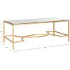 Safavieh Home Collection Inga Gold Coffee Table(Gold / Clear)