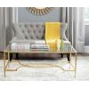 Safavieh Home Collection Inga Gold Coffee Table(Gold / Clear)