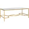 Safavieh Home Collection Inga Gold Coffee Table(Gold / Clear)