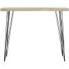 Safavieh Home Collection Lali Retro Mid-Century Light Oak and Black Wood Console