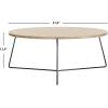 Safavieh Home Collection Mae Modern Light Brown Round Coffee Table(Light Brown)