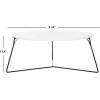 Safavieh Home Collection Mae Modern Light Brown Round Coffee Table(White)