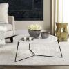 Safavieh Home Collection Mae Modern Light Brown Round Coffee Table(White)