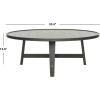 Safavieh Home Collection Malone Retro Mid-Century Light Oak and Brown Wood Coffee Table(Dark Grey)