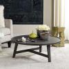 Safavieh Home Collection Malone Retro Mid-Century Light Oak and Brown Wood Coffee Table(Dark Grey)
